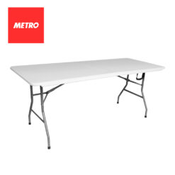 Metro Homewares Table Fold in Half White 6ft DSTB 5347