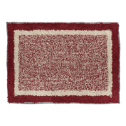 Buy 1 Take 1 Metro Homewares Bath Math Bordered 40cm x 60cm Linen HAPM 8008 Navy Blue/ Maroon/ Sky Blue/ Brown/ Blue