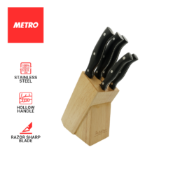 Set of 5pcs Metro Cookwares  Knife Block   Stainless Steel KBS 5123