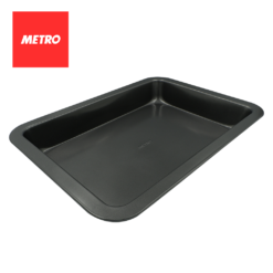Metro Bakewares Black Rectangular Cake Pan 37.6cmX27cmX5.6cm MB 5530