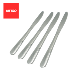 Set of 4pcs Metro Dinnerwares Table Knife Stainless Steel MCS 5458