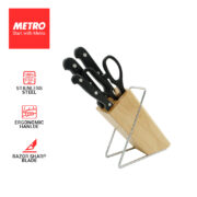 Best 5-piece Knife Block Set - Razor-sharp Stainless Steel blades