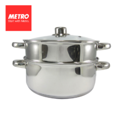 Primera by Metro Cookwares Steamer Set  24cm  Stainless Steel MPCW 1723