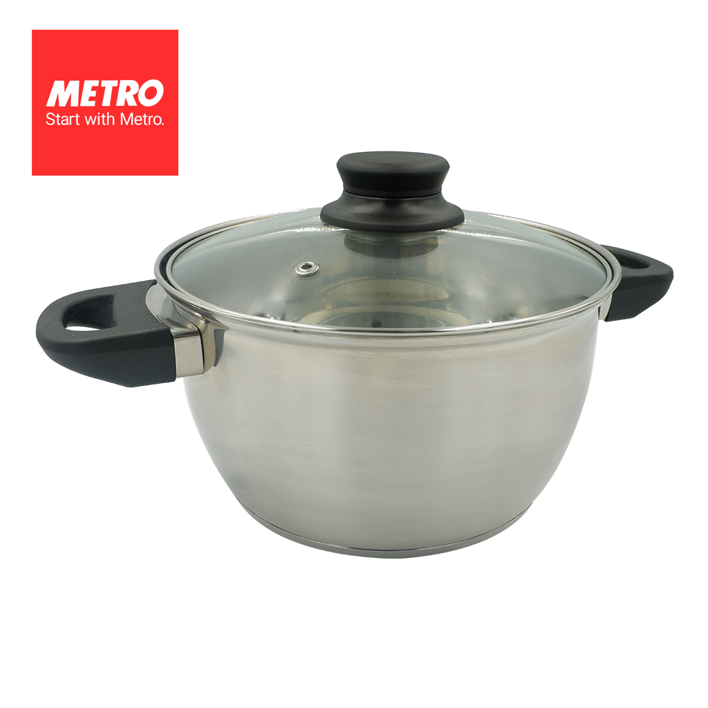 Metrocooking Ware Metro Cookwares Sauce Pot 16cmX9.5cm Stainless Steel MSPT 1916 - Metro