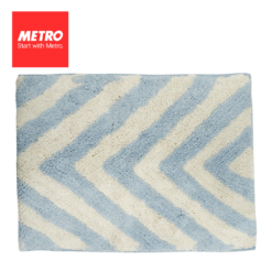 Metro Homewares Bath Rug V Shape Tufted 45cm x 70cm POVS 7034
