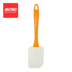 Metro Bakewares  Spatula White Small Silicone with Plastic Handle 1119263