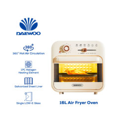 Daewoo Electronic Appliances Air Fryer White 16 L 220-240V~50/60Hz 1200-1400W DRAF02-16CRM