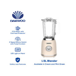 Daewoo Electronic Appliances Blender 1.5 L 220-240V~50-60Hz 800W HL-4007 DGB-15CRM DGB-15MG
