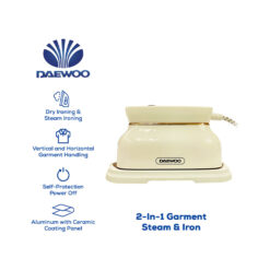 Daewoo Electronic Appliances Steam Iron White 220V~50Hz 1500W DGS-211CRM