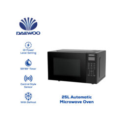 Daewoo Electronic Appliances 25L Microwave Oven Black DMO-25LEBK