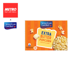 American Garden Extra Butter Popcorn 3'S 3.2oz x 3 AGPCEBF 0042 AG6PACK0042 AGPCEBF 0042CS