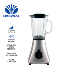 Daewoo Electronic Appliances Glass Jar Blender 1.5 L 220V 50/60Hz 500W DGB-15SS