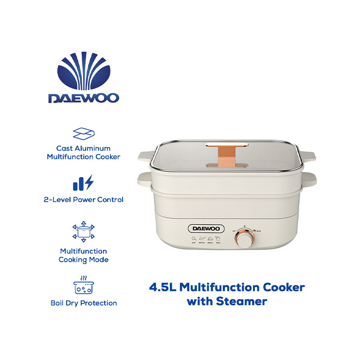 736x736_Daewoo Updated Products for Website 2026_DEMC-45LCRM_4.5L Multifunction Cooker with Steamer