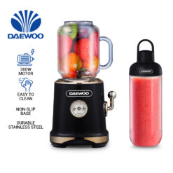 Daewoo Retro 600ml Fruit Juicer Blender DPFJ-06BK