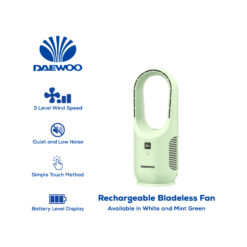 Daewoo Rechargeable Bladeless Fan  DRBF-01