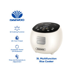 Daewoo Electronic Appliances 3 L Multifunction Rice Cooker DSRC-30LCRM