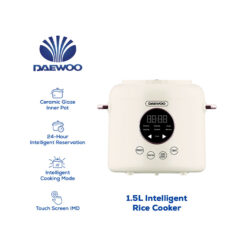 Daewoo Electronic Appliances 1.5L Intelligent Rice Cooker DIRC-15LCRM DIRC-15LCRMSL