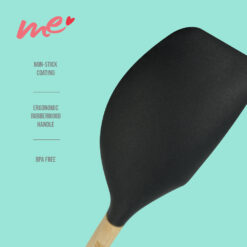 Me Silicone Spatula with Rubberwood Handle MEKT 7941