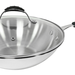 28X8.5 cm Chinese Wok with Glass Lid MPCW 7713
