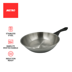 Metro Cookwares 24cm Stainless Steel Fry Pan MFP 1929