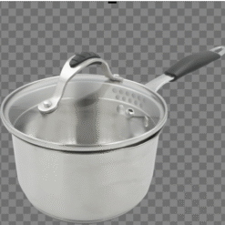 Primera by Metro Cookwares Sauce Pan with Glass Lid 16cm Stainless Steel Induction Ready MPCW 7697