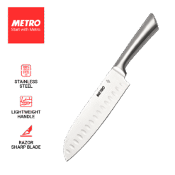 Metro Cookwares 7in Santoku Knife Stainless Steel MKK 7966