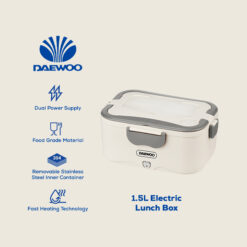 Daewoo Electronic Appliances 1.5 Electric Lunch Box DPLB-03CRM