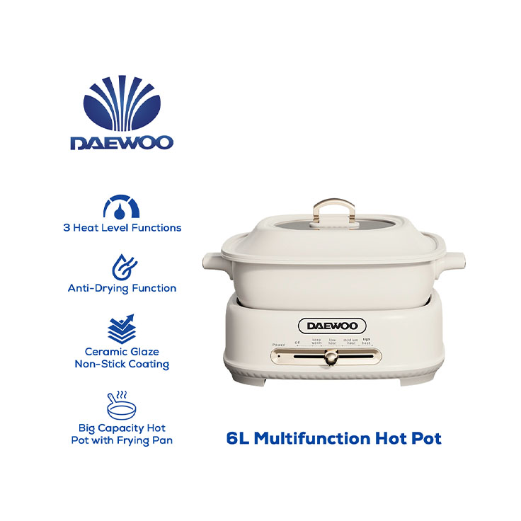736x736_Daewoo Updated Products for Website 2026_DHP-60LCRM_6L Multifunction Hot Pot