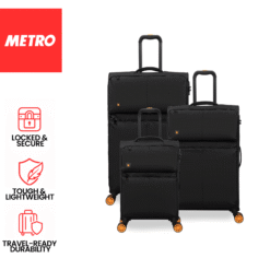 IT Luggage Lykke Black Softside Small Medium Large 5056500204566 5056500204559 5056500204542