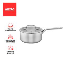 Primera by Metro Cookware Saucepan 16cm Stainless Steel Tri Ply MPCW 7725